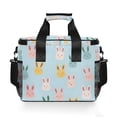 thumbnail image 7 of FORMRS Insulated Cooler Bag 24 Cans Capacity Soft Leakproof Lunch Box with Side Pockets, Cute Rabbits, 7 of 7