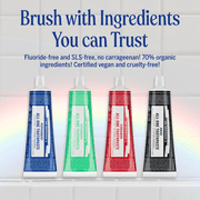 Dr. Bronner's Toothpaste - Spearmint - 5oz - Whitening, Natural & 70% Organic - Adults, Teens Children 3 and Above