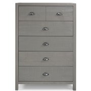 Camaflexi Hampton 33W Five Drawer Wood Chest in Dritfwood Finish