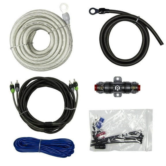 Raptor R5A8 8 AWG 600 Watt Amp Kit with RCA Cable