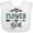 AA-White, variant on Inktastic Flower Girl Wedding Bridal Party Girls Baby Bib