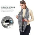 thumbnail image 3 of Pocket Scarf - Infinity Scarf with Hidden Pocket For Women Winter Warm Infinity Scarves Wrap, 3 of 8