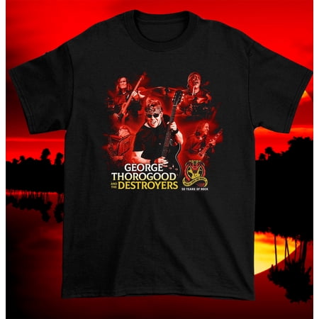 Reprint Rare George Thorogood and The Destroyers T Shirt Mens Size S-5XL Cotton NL2745