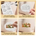 thumbnail image 4 of 22Pcs Dragon Book Water Soluble Hand Sewing Stabilizers 8.3"x11.7" Dragon Bookmark Embroidery Pattern Stabilizer 4 Sheets Fantasy Star Stick and Stitch Embroidery Paper Sticker, 4 of 7