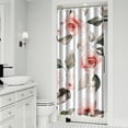 thumbnail image 2 of Waterproof Pioneer Shower Curtain 36x72 Inch Polyester Unique Colorful Floral Shower Curtain for Bathroom Hotel Home Decor with 7 Plastic Hooks, 2 of 5
