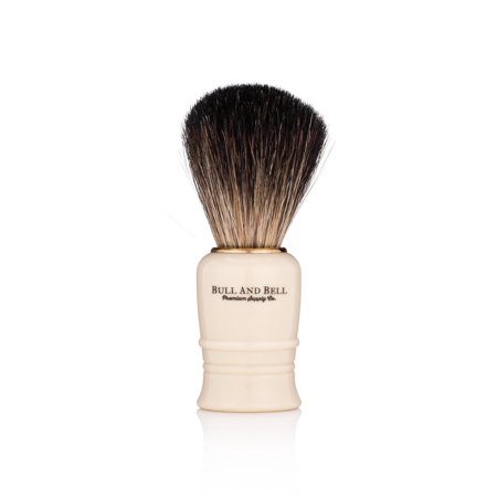 Pure Badger Shaving Brush (White or Black) - by Bull and Bell Premium Supply Co.