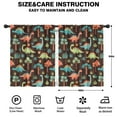 thumbnail image 2 of Blackout Kids Curtains,DarkBrown Cartoon Dinosaurs Forest Pattern Childrens Insulated Curtains Set Of 2,Bedroom Essentials,Toddler Room Decor 42"x54", 2 of 5