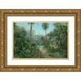 thumbnail image 1 of Bansemer, Roger 18x13 Gold Ornate Wood Framed with Double Matting Museum Art Print Titled - Ibis Luncheon, 1 of 4