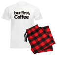 thumbnail image 6 of CafePress - But First Coffee Men's Light Pajamas - Men's Light Loose Fit Cotton Pajama Set, 6 of 7