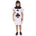 thumbnail image 6 of Teen's Clubs Poker Card Storybook & Fairytale Costume | White & Black Halloween Costume, 6 of 7