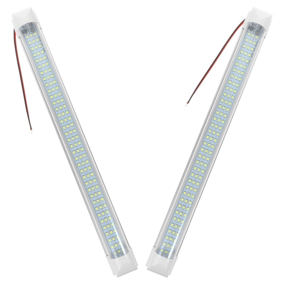 ifundom Car Roof Lights White PVC Interior LED Lighting 2 Pieces for Vehicle Cabin Decoration