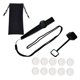 thumbnail image 2 of Kazoo con bolsa de almacenamiento con cordón, instrumento musical para adultos, regalo de concierto negro, 2 of 9