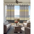 thumbnail image 4 of Boho Blackout Curtains 45 Inches Long for Bedroom,Colorful Striped Modern Geometric Abstract Art Ethnic Thermal Insulated Room Darkening Black Out Window Curtain Panels Grommet Drapes for Living Room, 4 of 8