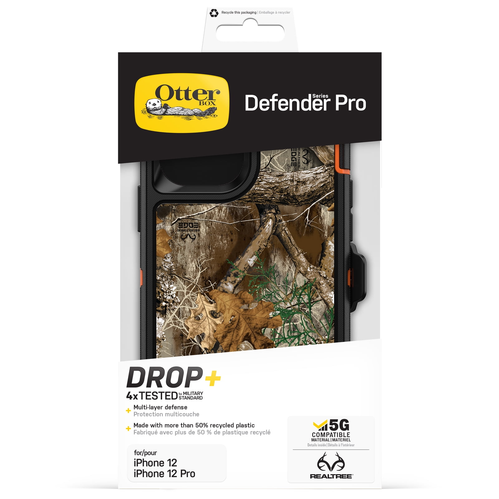 OtterBox Defender Series Pro Case for Apple iPhone 12 and iPhone 12 Pro - RealTree Edge
