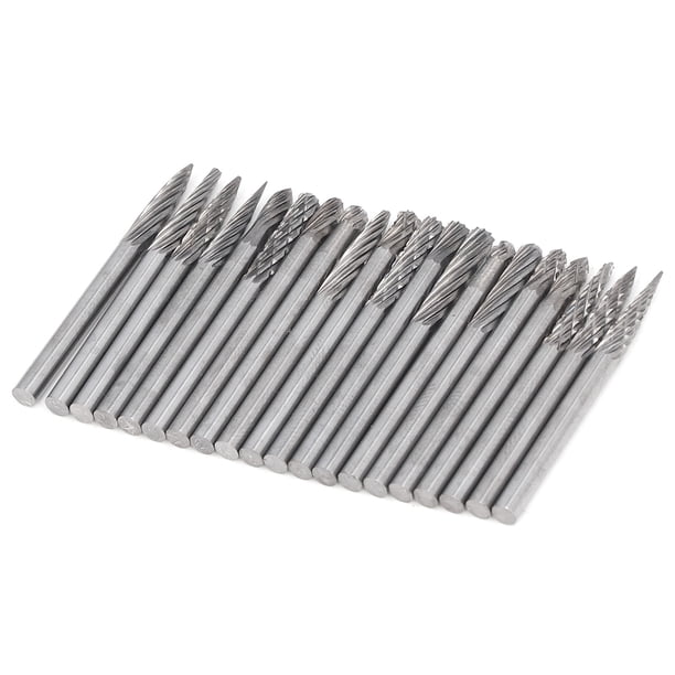 Herramienta manual, 20 piezas Fresas de carburo de tungsteno Fresas de carburo de tungsteno Cortador de fresas de carburo Diseño de clase mundial