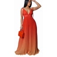 thumbnail image 1 of Robe à Bretelles Spaghetti Dégradées pour Femme, Décontractée, d'Été, Cami, Maxi, Longue, Robe Soleil, 1 of 8