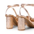 thumbnail image 3 of Sandalias de Tacón con Moño para Mujer DREAM PAIRS de 7.5 cm en Satén, 3 of 7