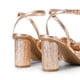 thumbnail image 3 of Sandalias de Tacón con Moño para Mujer DREAM PAIRS Champagne Talla 7, 3 of 7