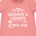 thumbnail image 3 of Inktastic Grammie and Grampie Love Me Baby Fleece Romper, 3 of 4