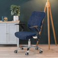 thumbnail image 2 of Stretche Cover Seat Cover For Office Chair Office Swivel Chair Swivel Chair, Dark Blue, 2 of 4
