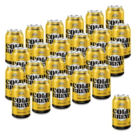 Banjo Straight Black Nitro Cold Brew Coffee, 12OZ, 24 Pack