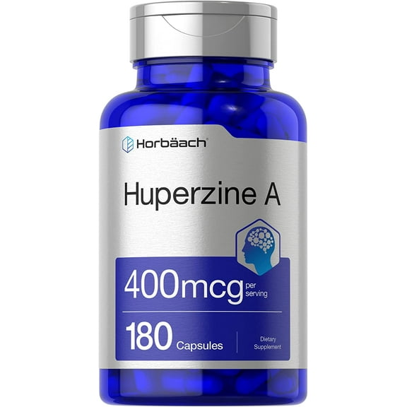 Huperzine A 400mcg | 180 Capsules | Supplement for Men and Women | by Horbaach