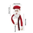 thumbnail image 3 of Luoshdecor Christmas Santa Tree Topper, Large Plush Santa Reindeer Treetop Hugger with Red Hat & Scarf,for Winter Wonderland Home Party Supplies, 3 of 8