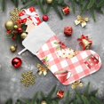 thumbnail image 6 of Coolnut 17.7 Inch Christmas Stockings, 1 PCS Red Plaid Presonalized Large Stocking Sock for Family Holiday Xmas Party Decorations, 6 of 7