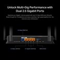thumbnail image 6 of TP-Link Dual-Band BE3600 Wi-Fi 7 Router Archer BE230 | 4-Stream | 2×2.5G + 3×1G Ports, USB 3.0, 2.0 GHz Quad Core, 4 Antennas | VPN, EasyMesh, HomeShield, MLO, Private IOT | Free Expert Support, 6 of 10