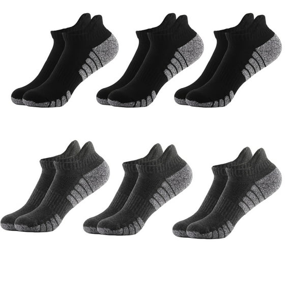 Men’s Athletic Socks Low Cut Cushion Running Socks Breathable Comfort for Sports