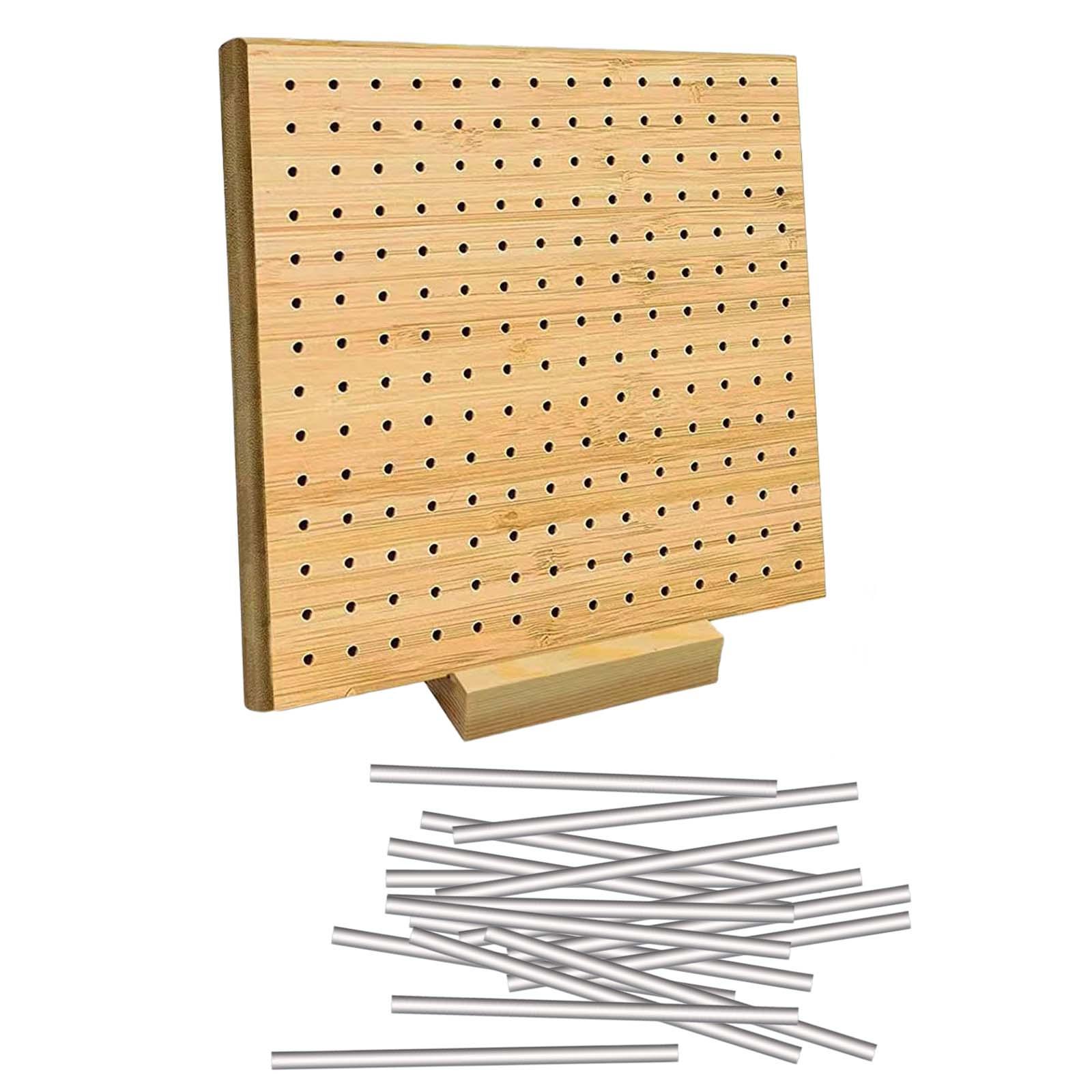 Crochet Blocking Board Pegboard for Blocking Crochet Bamboo 8 Inches with Pins Knitting Blocking Board Crocheting Supplies for Beginners, Men's, Size