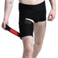 thumbnail image 2 of Hip Brace, Groin Support Sciatica Relief Wrap Thigh Hamstring Compression Sleeve For Pulled Injury Strain Tendoniti(1 pcs, black), 2 of 5