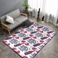 thumbnail image 2 of Area Rugs For Living Room Decor - Red Wine Glass Bottle Anti Slip Throw Washable Rugs 3x5 For Bedroom, Soft Indoor Carpet For Bedroom Living Room 60x39In, 2 of 5