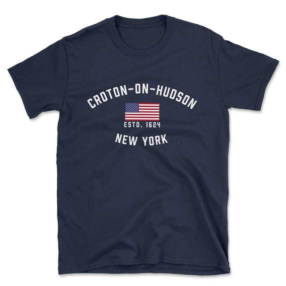 Croton-on-hudson New York Patriot Men's Cotton T-Shirt