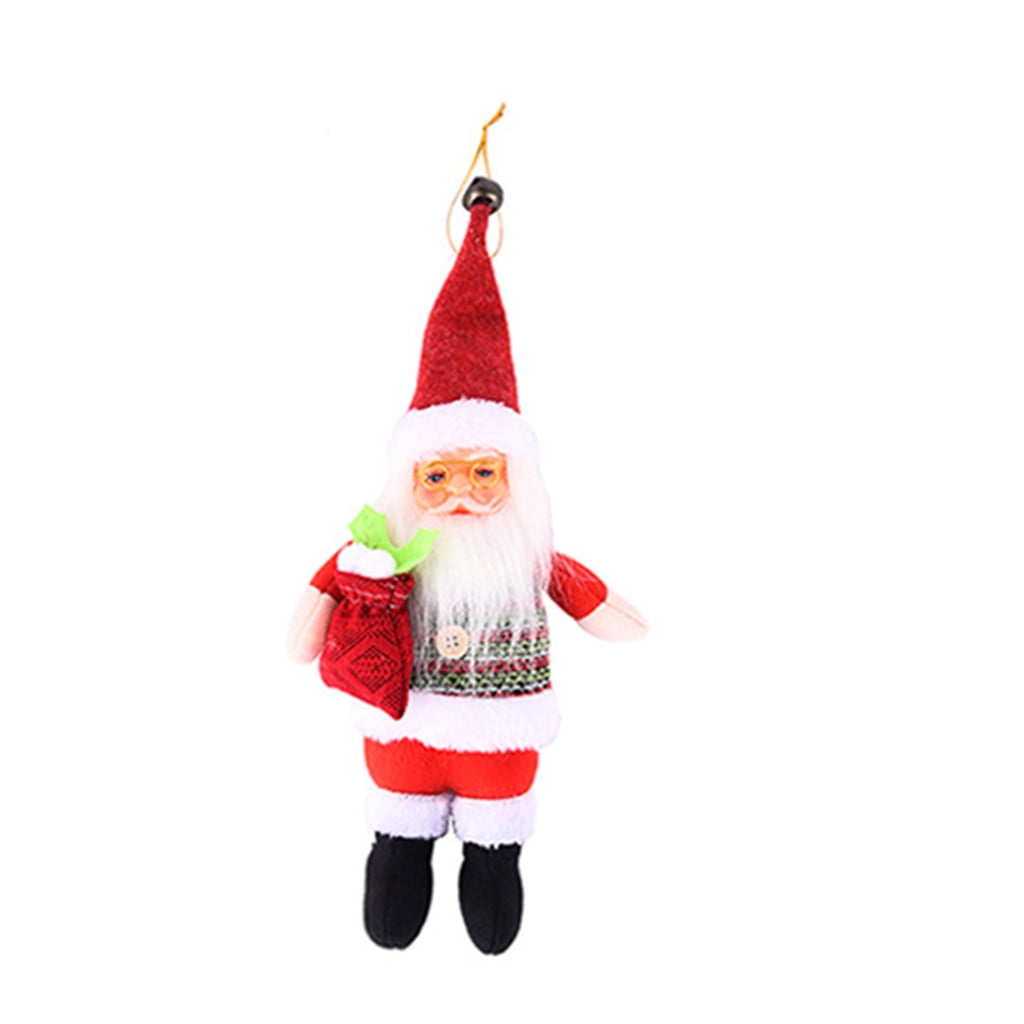 Happy Holiday Merry Christmas Santa Claus Doll Beanie Knitted Home Decor