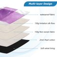 thumbnail image 3 of FORMRS 15"-15.6" Laptop Sleeve Protective Case Soft Carrying Quilted Computer Bag Cover, Purple and White Pattern, 3 of 7