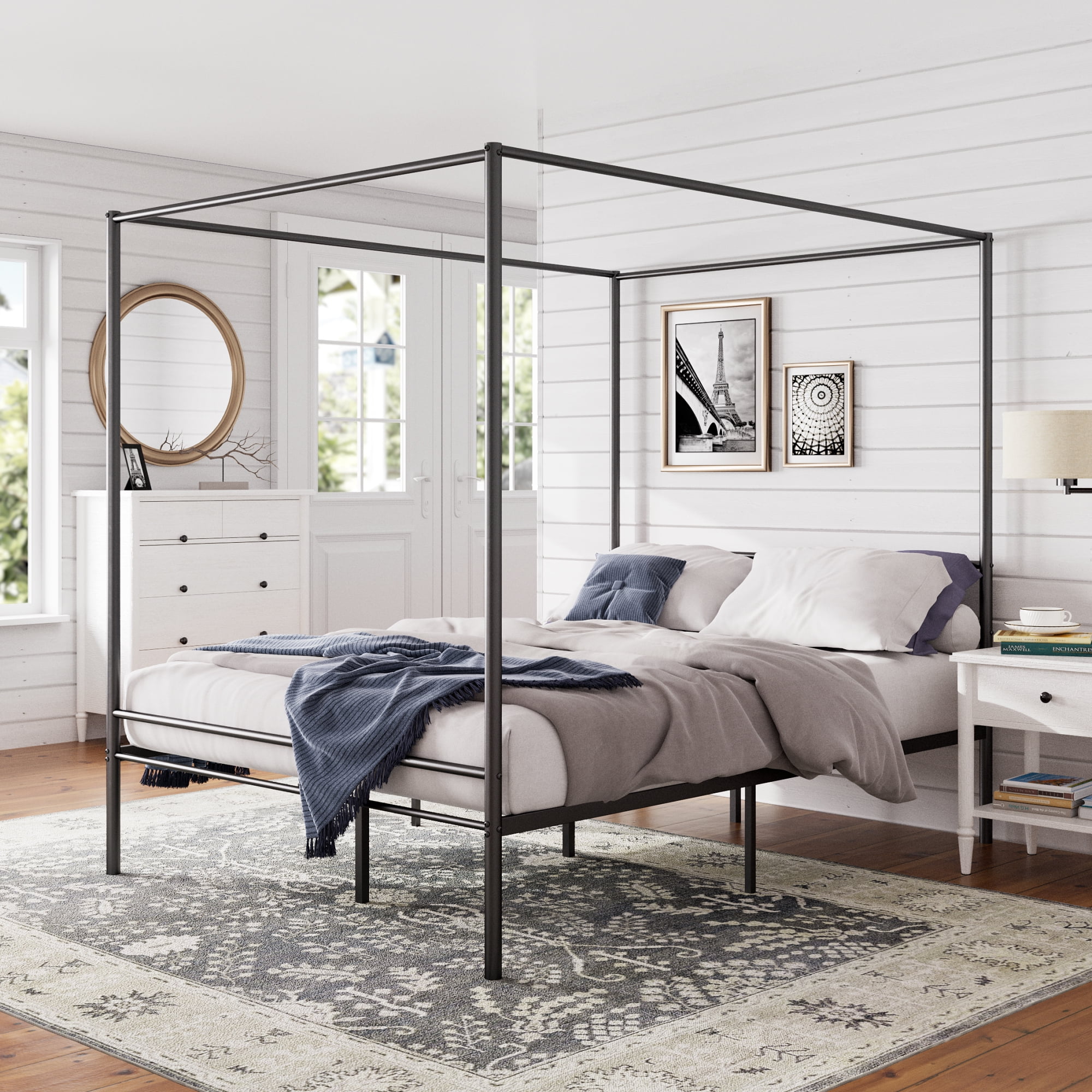 Zinus Seguro 72" Canopy Metal Platform Bed Frame, Full