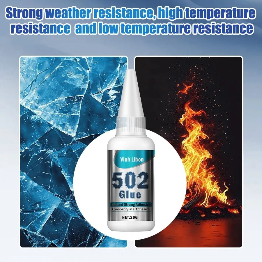 8 PCS Instant Strong Universal Super Adhesive Glue, Transparent Quick Fix Liquid Glue, Heavy Duty Bonding Kit for Household Crafts and Emergency Connection