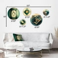 thumbnail image 4 of Designart "Intimate Illustrations In Faded Retro Tones VI" Modern Geometric Metal Wall Art Set of 5 Piece, 4 of 5