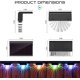 thumbnail image 5 of Auting Luces solares para jardín al aire libre, luces solares impermeables para patio, patio, patio, escaleras y decoración de escaleras, paquete de 6, 5 of 5