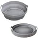 thumbnail image 1 of Fiudx Olla para Freidora Plegable, Diseño Compacto, Fácil de Guardar, Accesorio Ecológico, Apto para Lavavajillas, Protege La Freidora de La Suciedad, Compatible con Freidoras de 8,5 Pulgadas, Silico, 1 of 2
