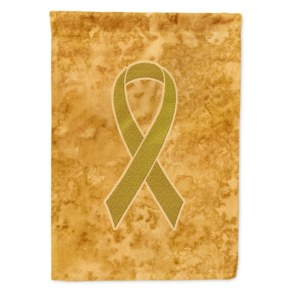 Carolines Treasures AN1209GF Gold Ribbon for Childhood Cancers Awareness Flag Garden Size  Small multicolor