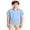 Blue 001, variant on Aideaone Boys Performance Polo Shirts Short Sleeve Banana Graphic Print Casual Shirts Size 5-14