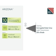 Palram - Canopia Arizona Wave Double Wings 19' x 16' Carport - Gray