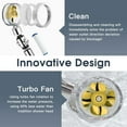 thumbnail image 4 of Small Waist Turbocharged Transparent Handle Shower Head with One Click Water Stop and Integrated Filter for Household Bathing, 4 of 8