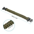 thumbnail image 2 of Uxcell Survival Paracord Bracelets, 2 Pack Braided Paracord Bracelet, Dark Green, 2 of 5