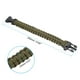 thumbnail image 2 of Pulseras de paracord de supervivencia Uxcell, paquete de 2, pulsera trenzada de paracord, verde oscuro, 2 of 5