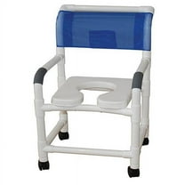 MJM International 122-3TW-SSDE Wide Shower Chair 22 in.