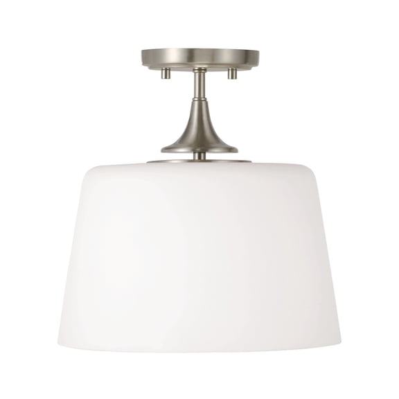 Open Box Capital Lighting 248911 Presley 12" Wide Semi-Flush Ceiling Fixture - Nickel