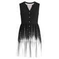 thumbnail image 5 of Otvok Womens Summer Casual V Neck Sleeveless Tank Dress Button Down Flowy Beach Sundresses Boho Graphic Print A-Line Resort Clothes, 5 of 6